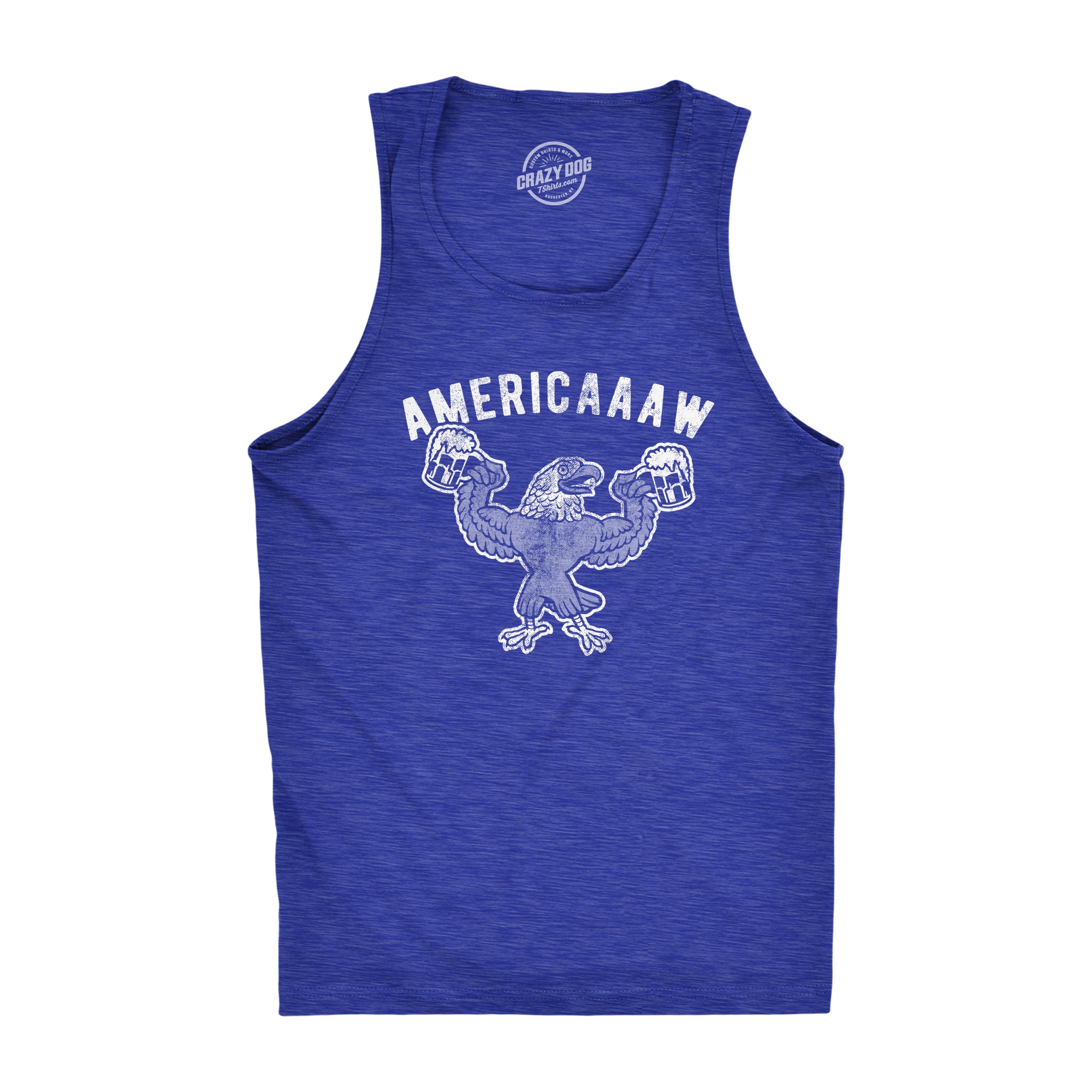 Wearzaxcom Americaaaw Men's Tank Top | Funny Patriotic Graphic Muscle Shirt